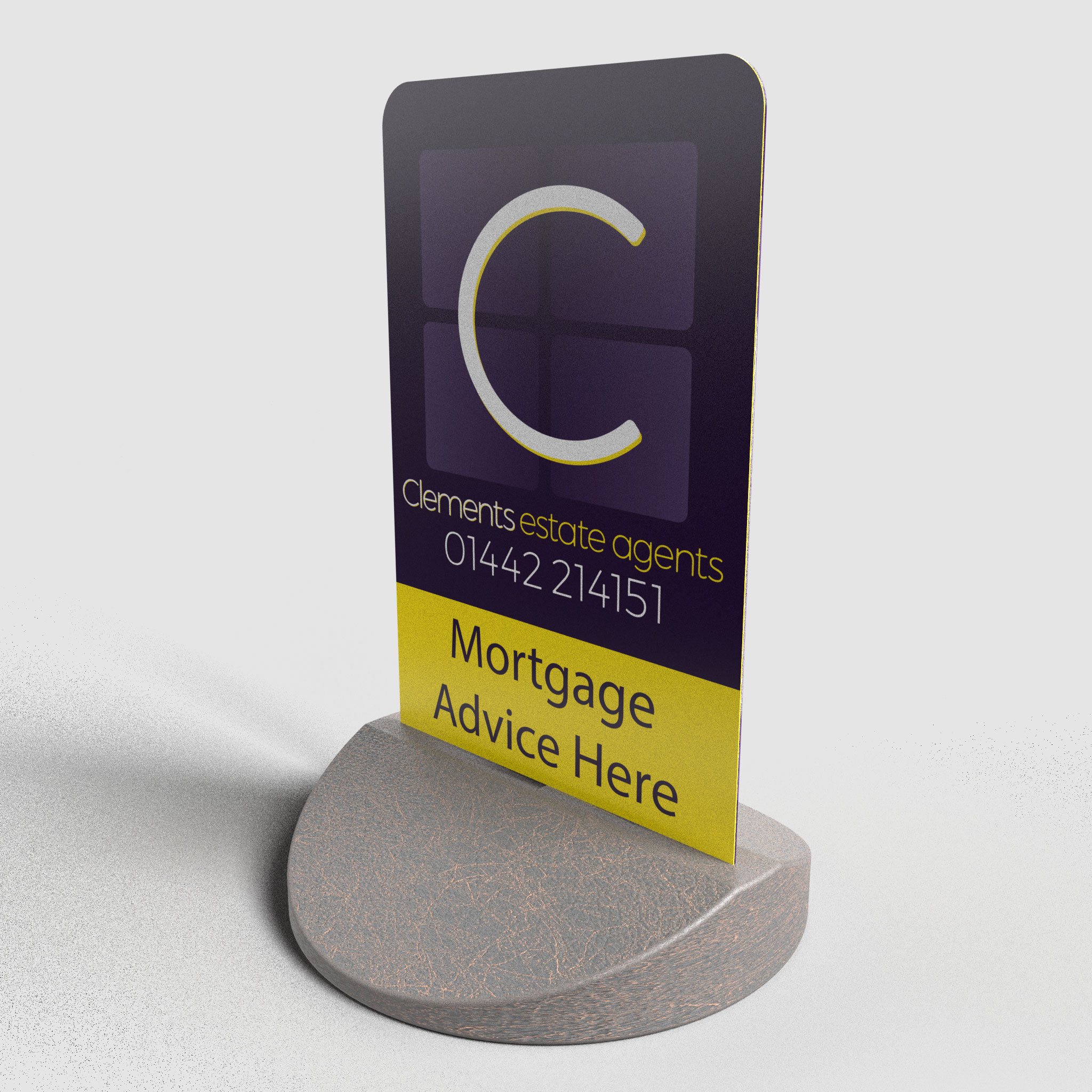 Double Sided Pavement Sign